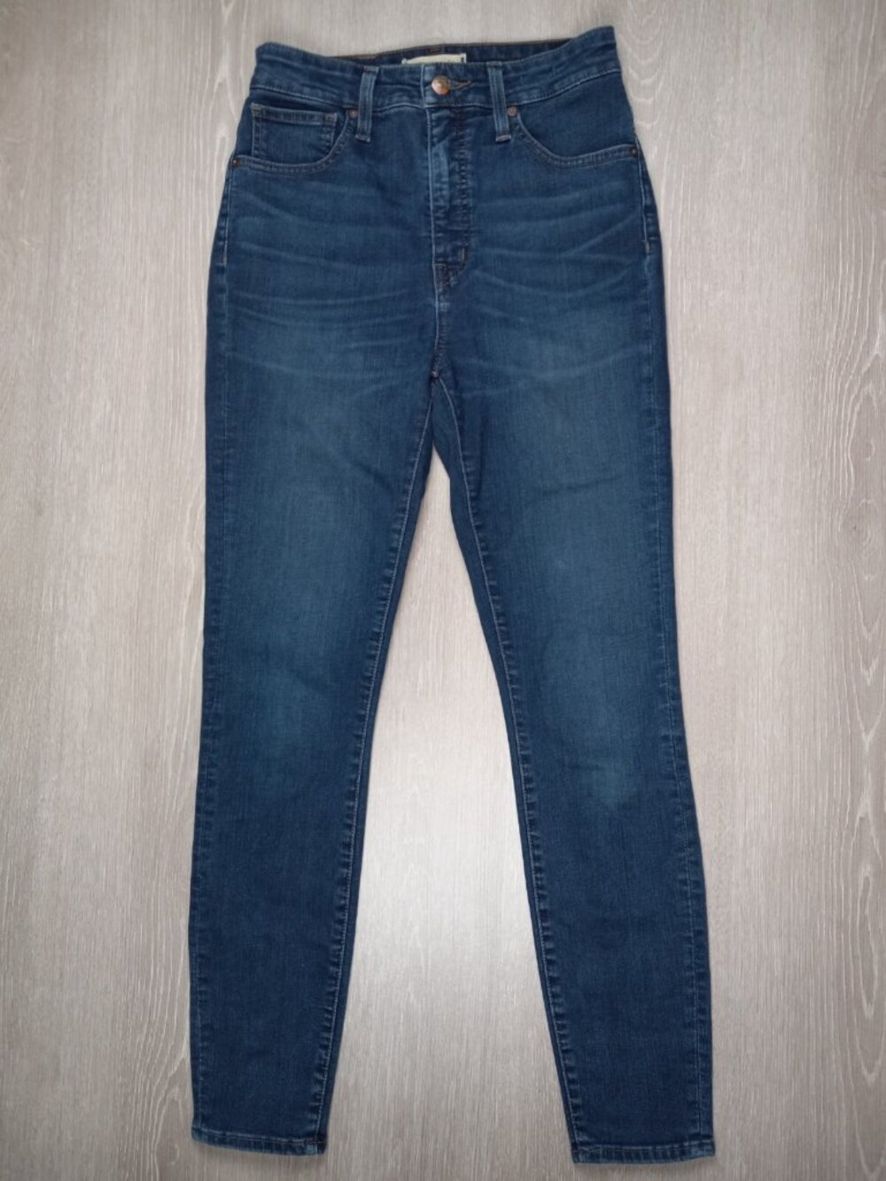 Madewell Curvy High Rise Skinny Jeans Size 27 Medium Wash